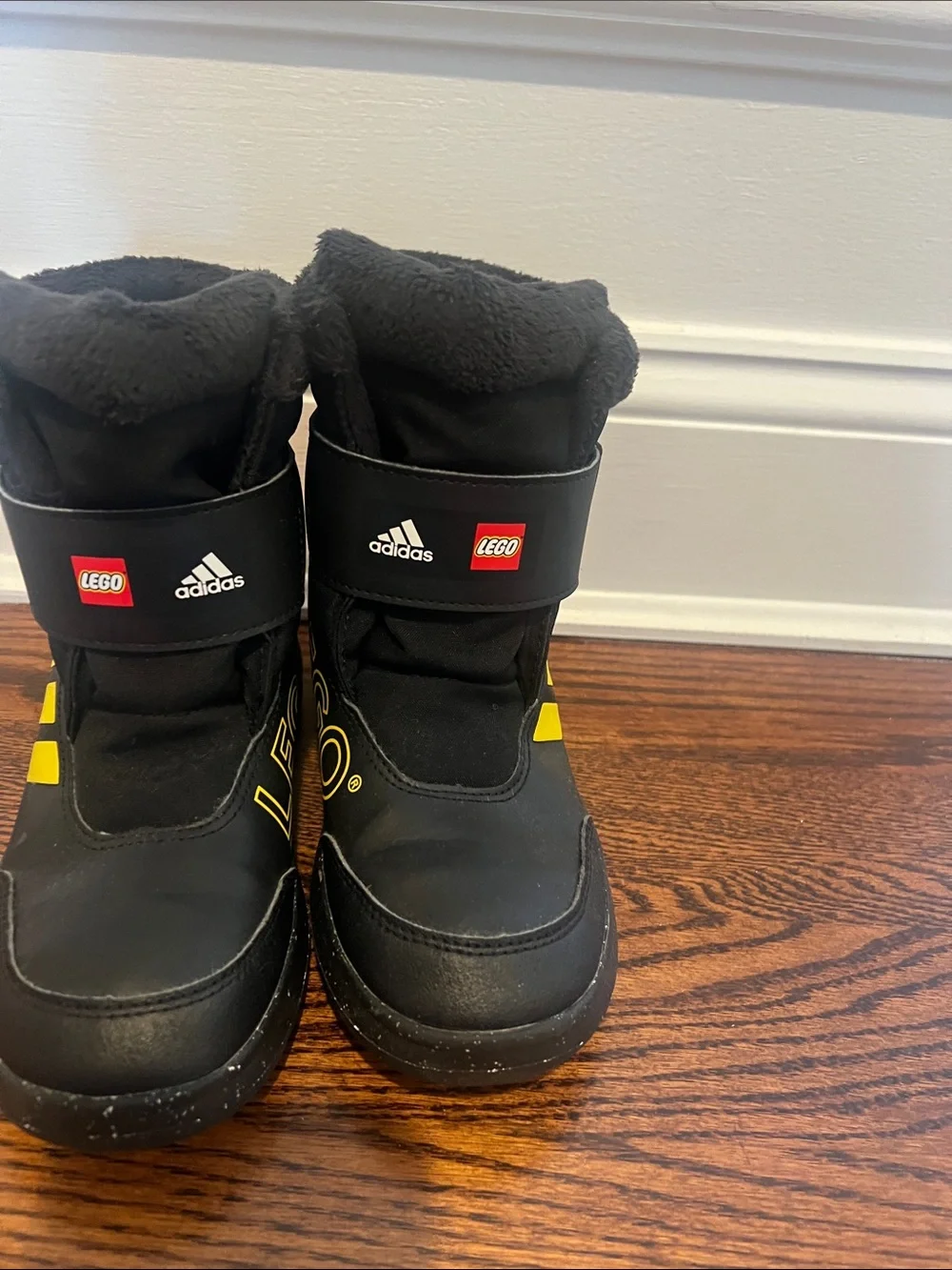 adidas x LEGO Kids' Black Winter Snow Boots